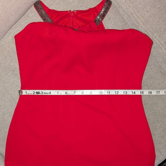 CARMEN MARC VALVO Infusion Dress. RED ๐๐ฝ๐๐ . Size 6 - Picture 7 of 9
